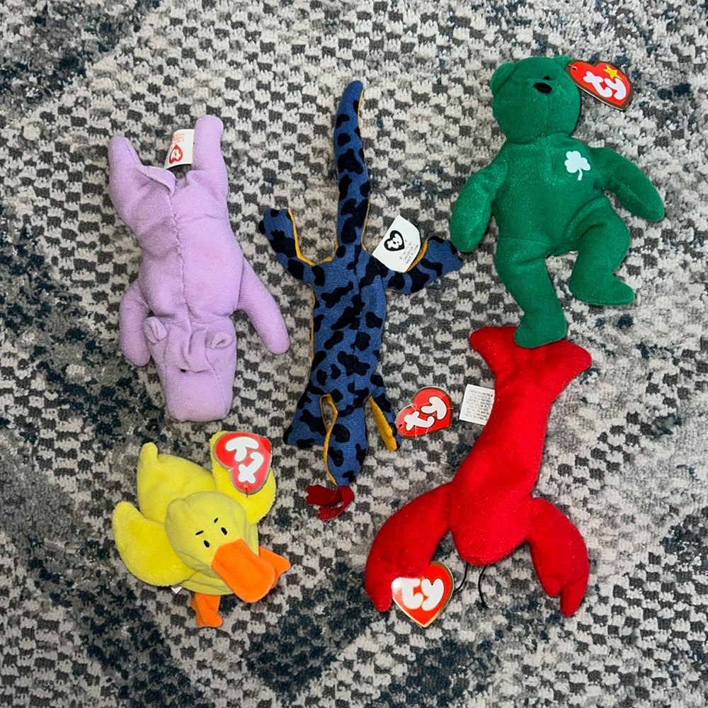 Ty Teenie Beanie Babies Lot 5 total